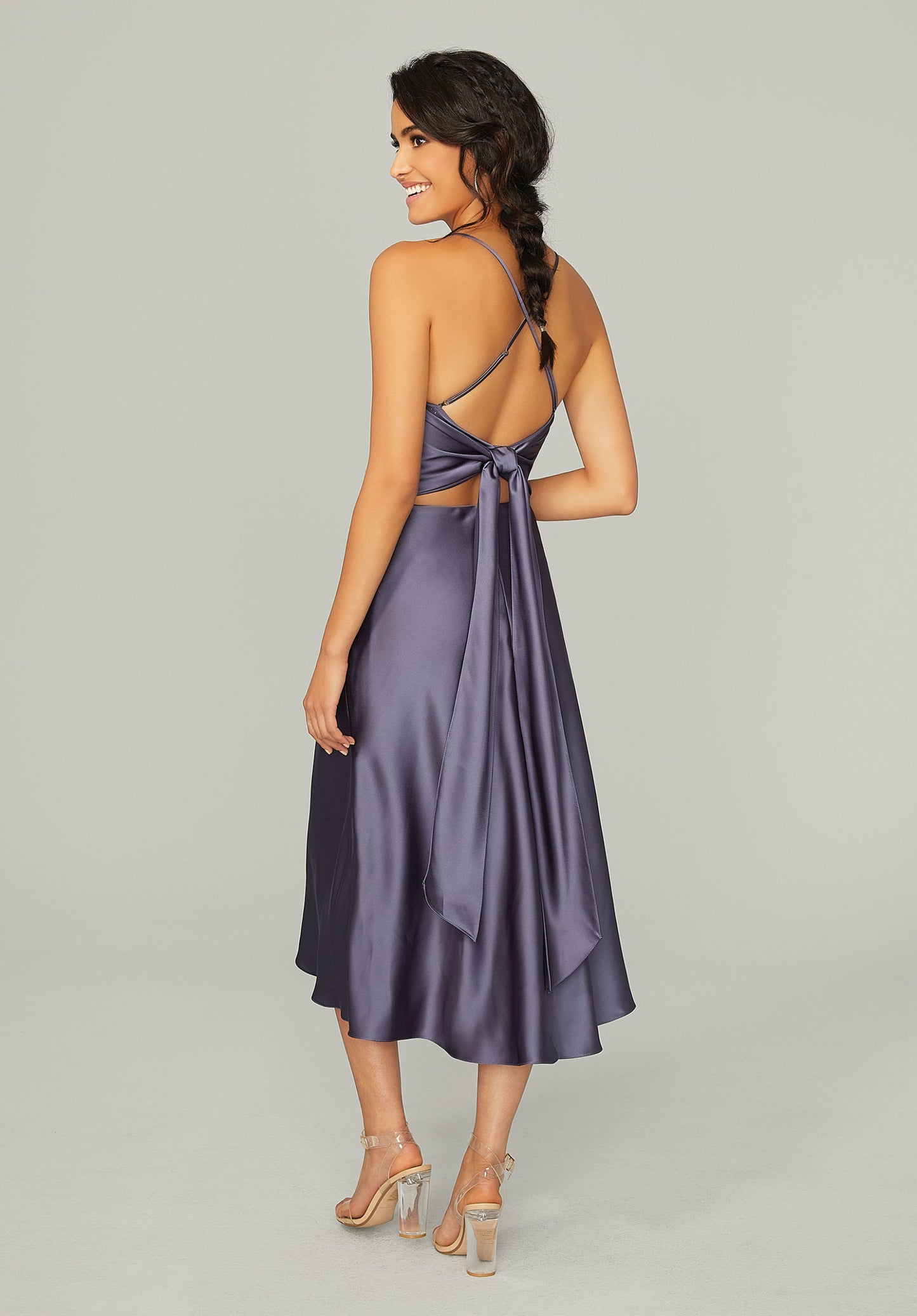 Full body back view of Morilee 21765