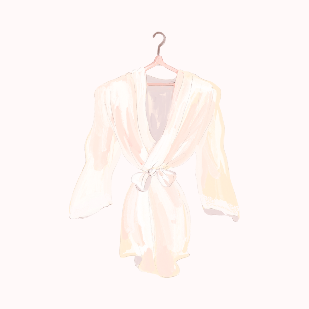 Transformed White Satin Robe