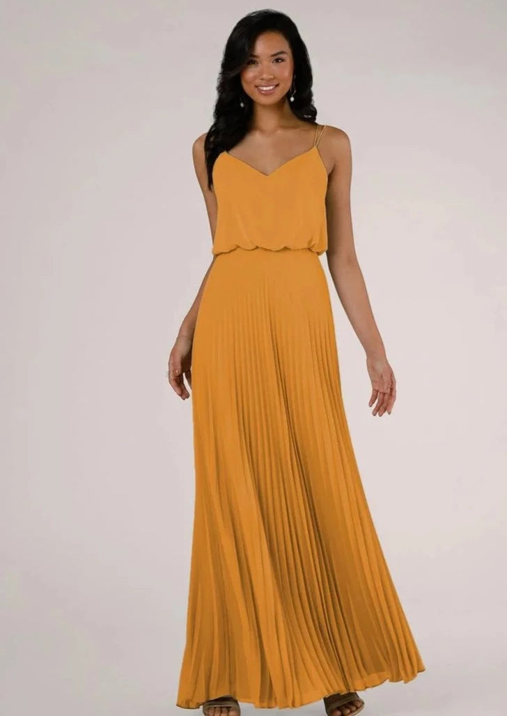 Gold A-line Bridesmaid Dress | 9478 by Sorella Vita | In Stock NKIN Gold A-line Bridesmaid Dress | 9478 by Sorella Vita | In Stock NKIN