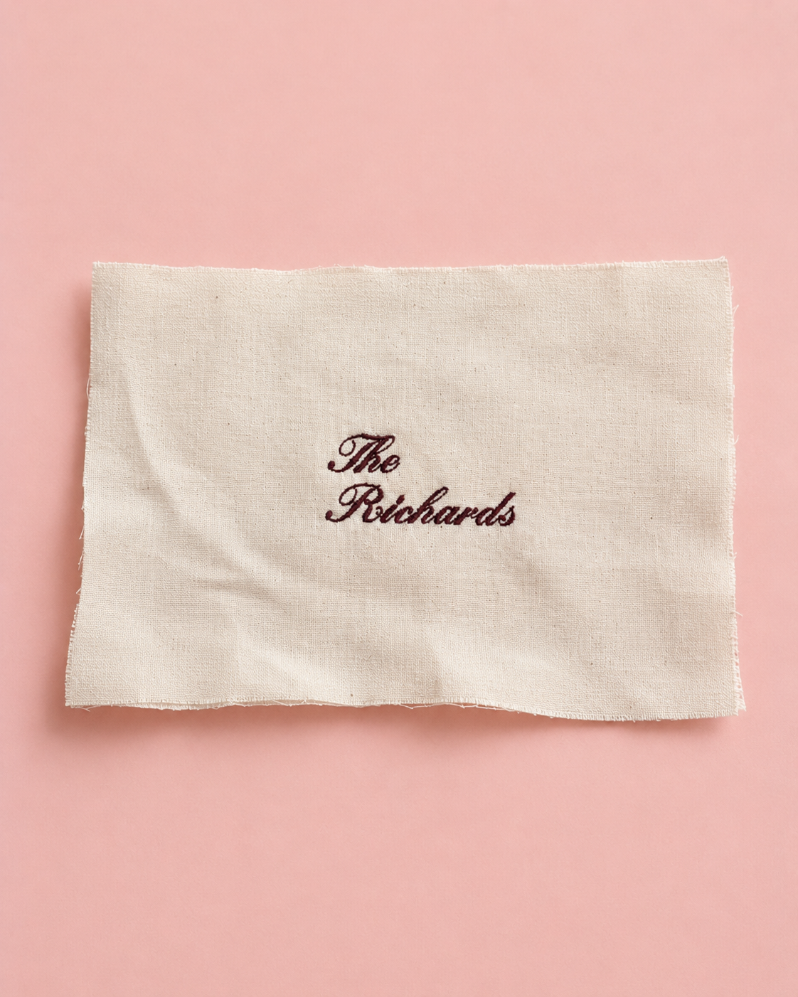 Newlywed Family Linen Name Sign