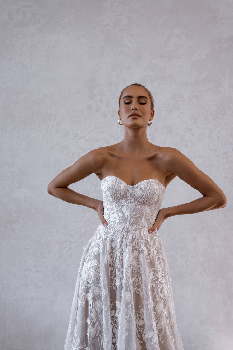 Close up front view of Penny Flowy by Made with Love