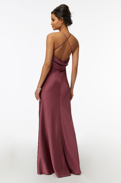 Full body back view of Morilee - 21740 (Rosewood