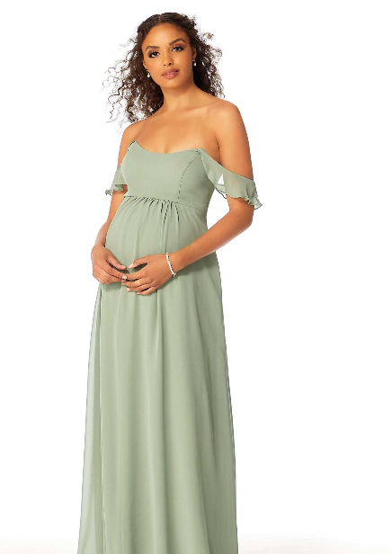 Maternity Green Bridesmaid Dress | 14111 by Morilee | In Stock NKIN Maternity Green Bridesmaid Dress | 14111 by Morilee | In Stock NKIN