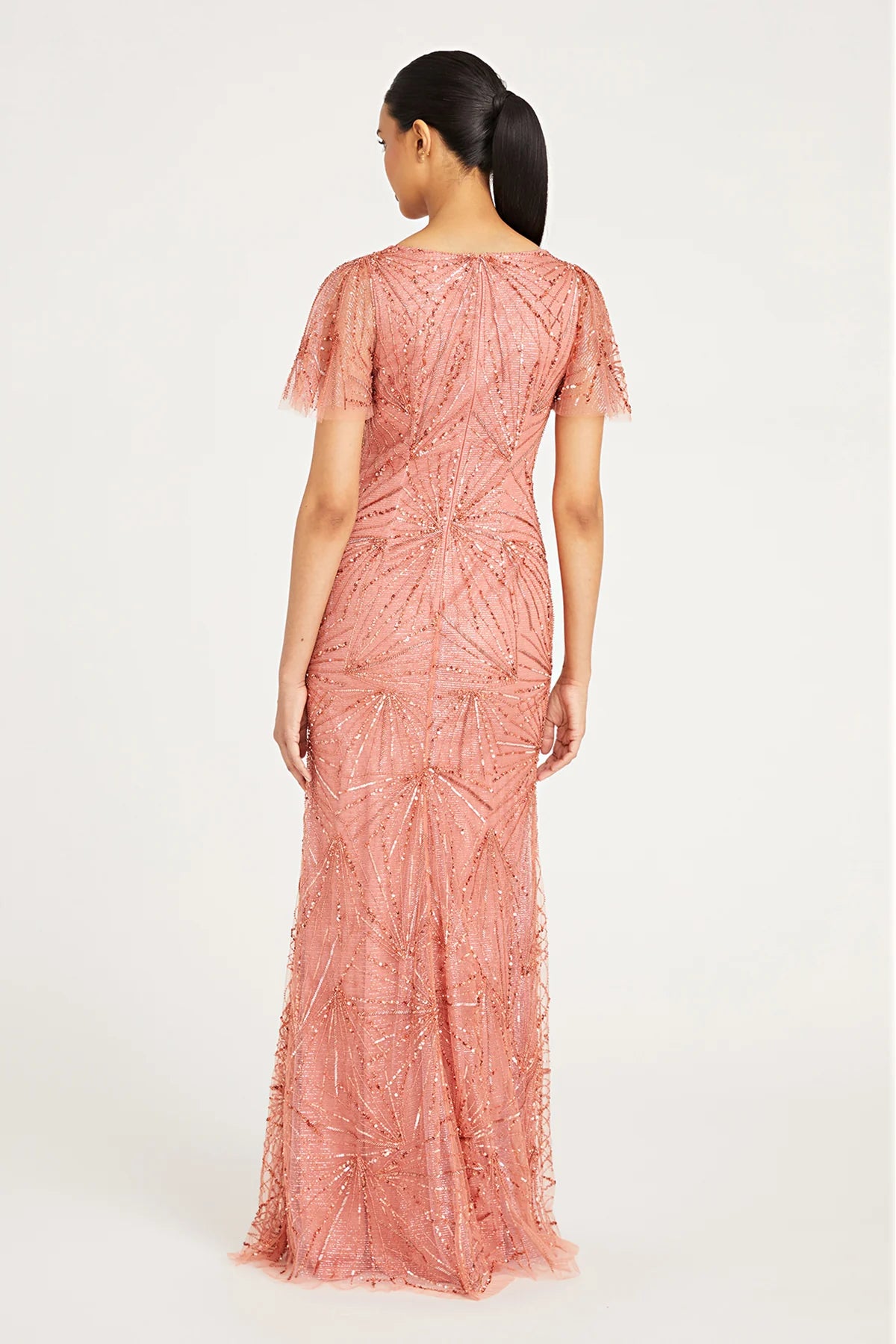 Full body back view of Theia - Esther
