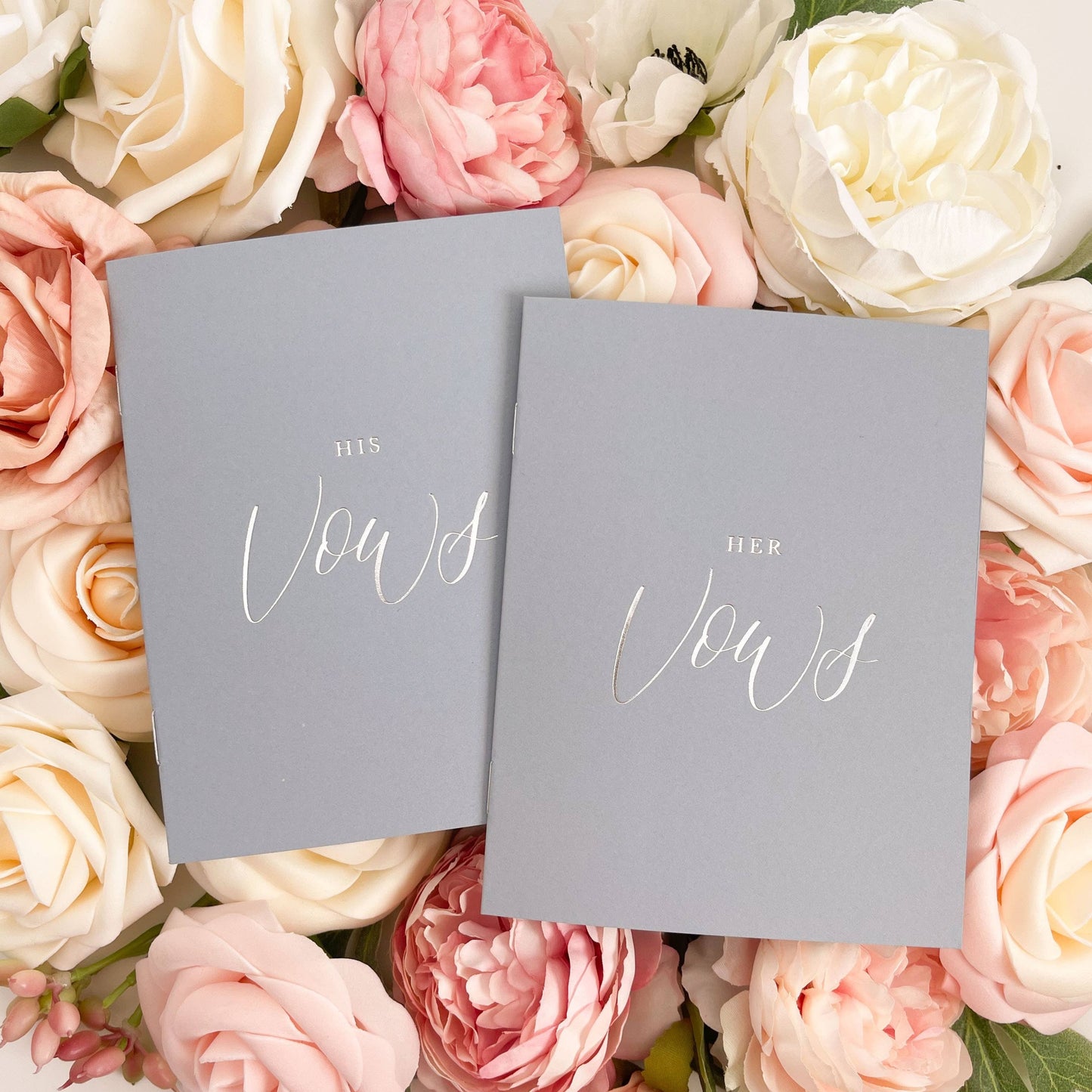 Dusty Blue (Silver Foil) Vow Books - NKIN