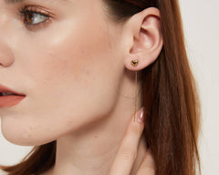 Daisy Heart Threader Earring