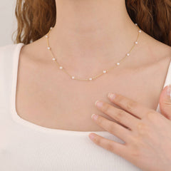 Pearl Minimalist Choker Necklace