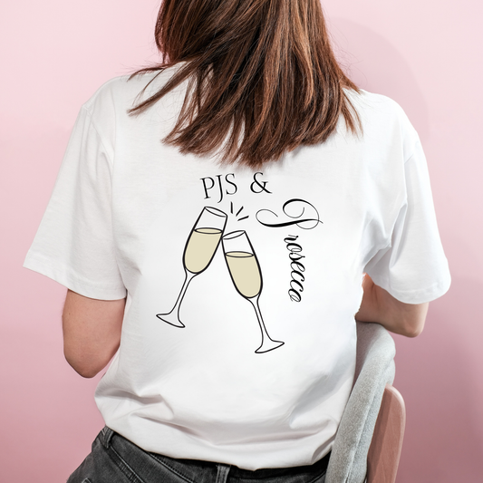 PJs & Prosecco - Oversized Tee