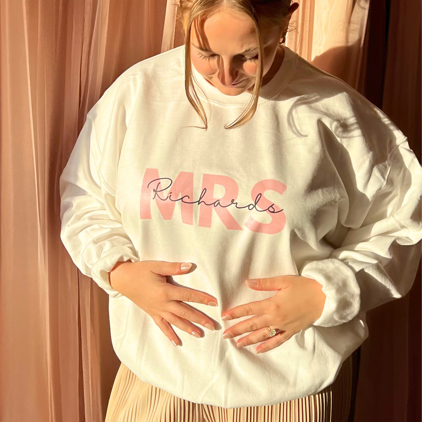 Mrs Pastel Personalized Crewneck