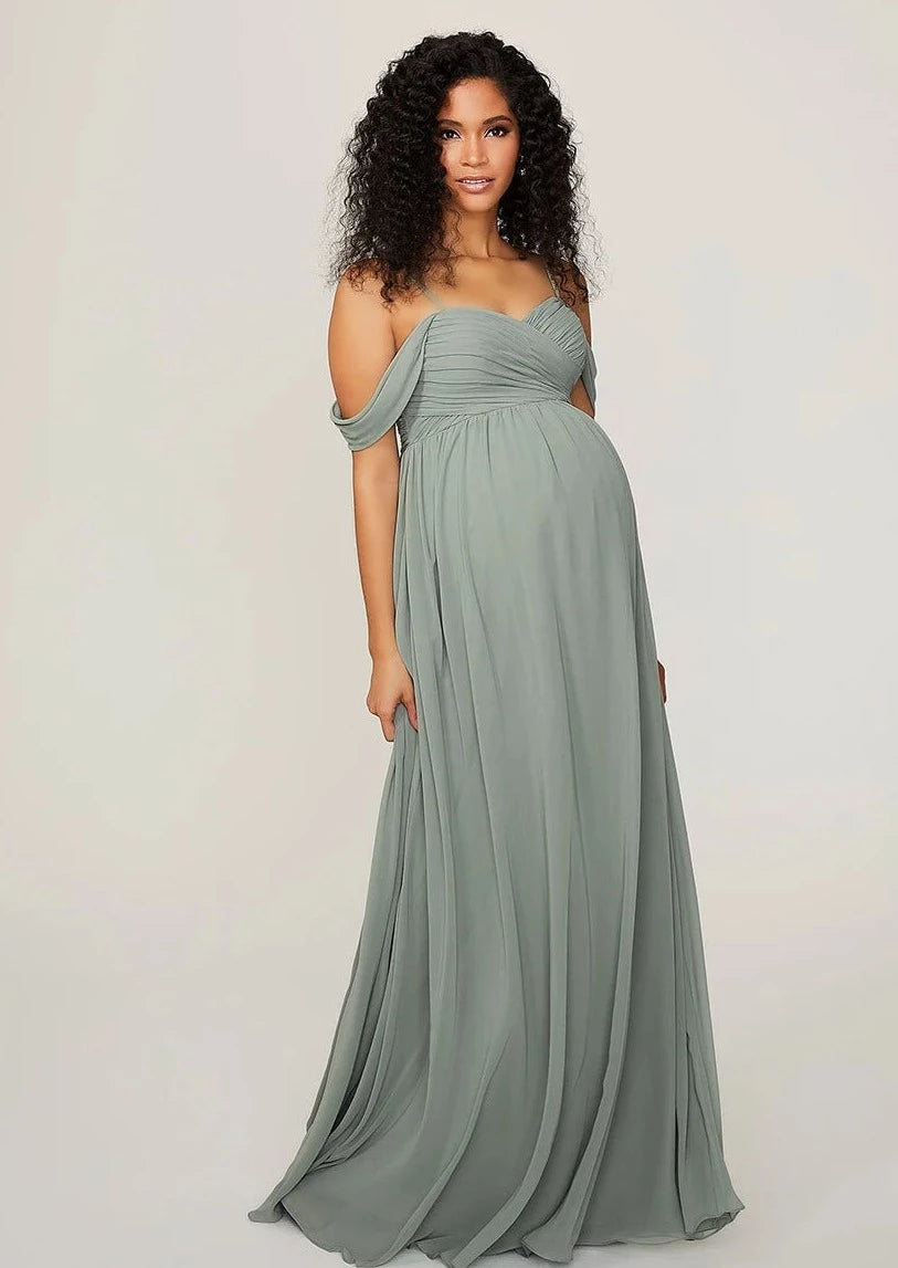 Full body front view of Morilee - 14103 (Moss