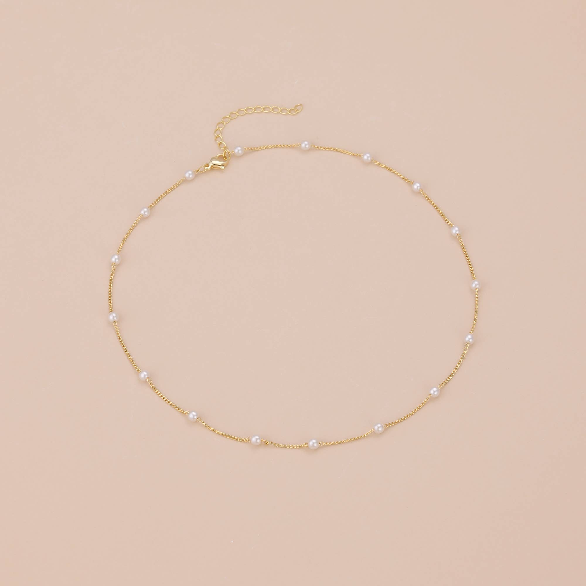 Pearl Minimalist Choker Necklace