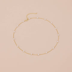 Pearl Minimalist Choker Necklace