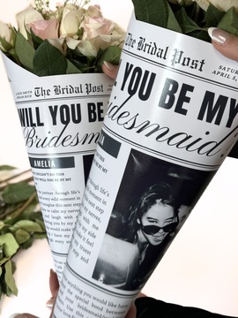 Newspaper Flower Bouquet Wrap