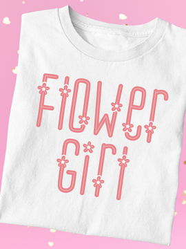 Flower Girl Floral T-Shirt