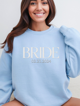 Something Blue Bride Crewneck