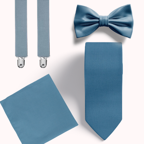 All delft blue options for groomsmen sets