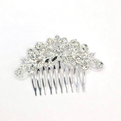 The "IvySilver Crystal Wedding Hair Comb