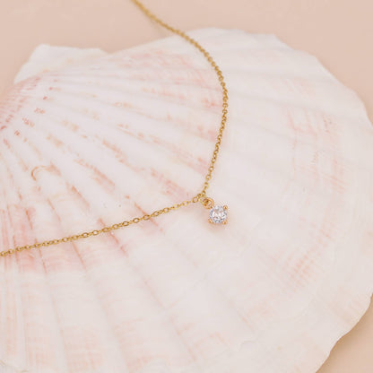 Solitaire Pendant Necklace