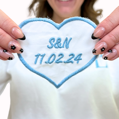 Something Blue - Heart Patch