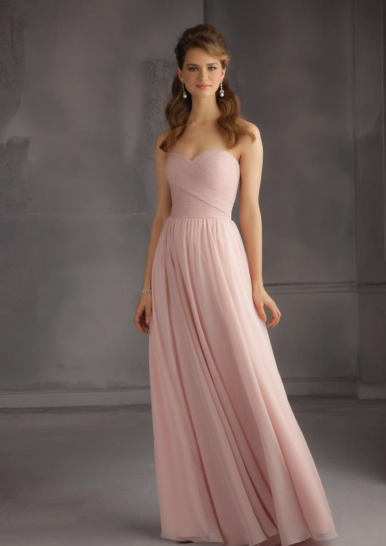Full body front view of Morilee - 20435 (Blush