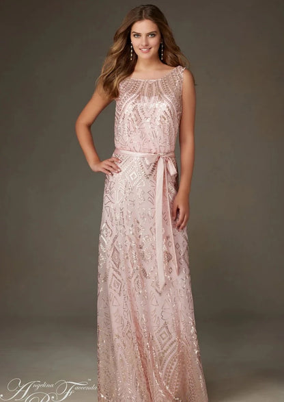 Full body front view of 20478 by Madeline Garnder in blush