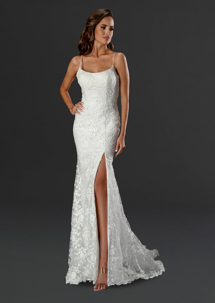 Full body front view of 24529 by Stella Couture