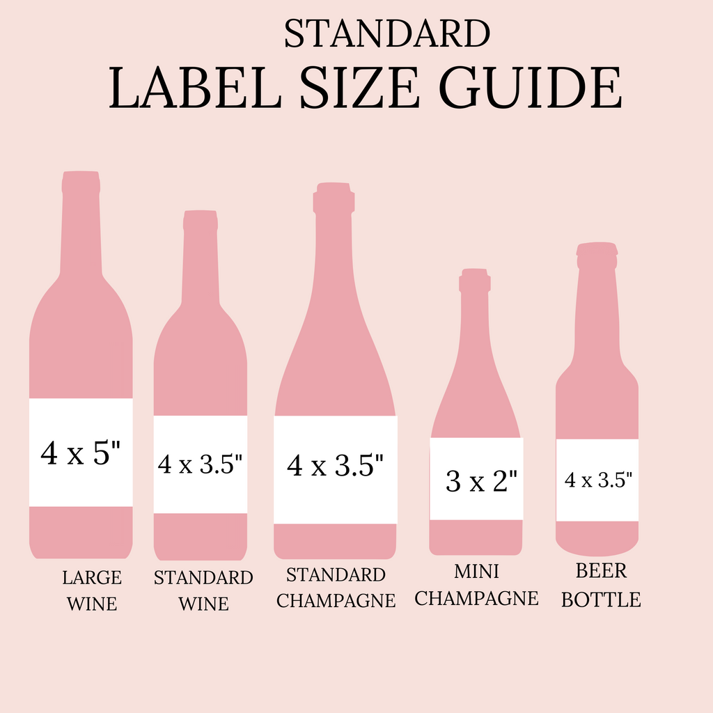 The size of labels available