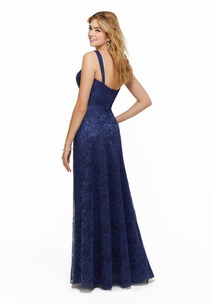Full body back view of Morilee 21637