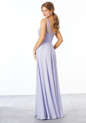 Full body back view of Morilee 21656