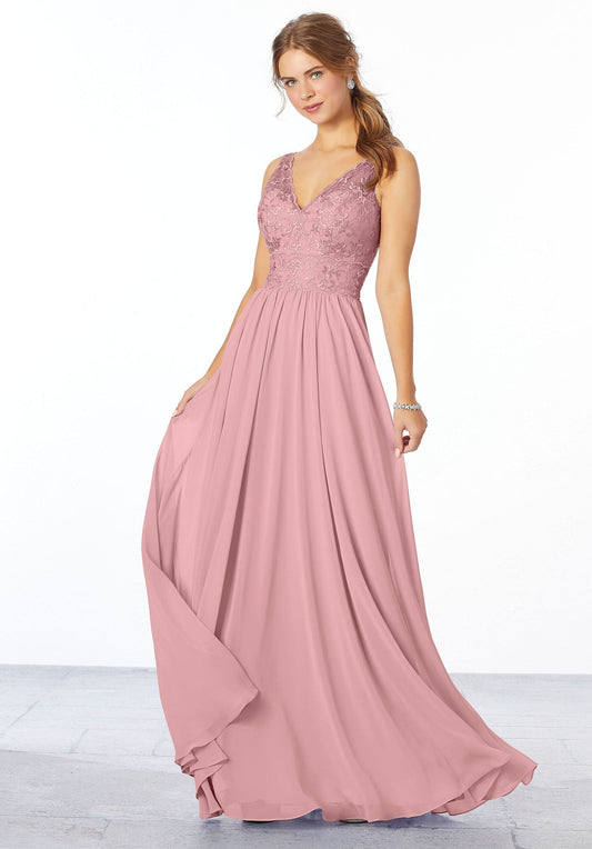 Full body front view of Morilee 21656