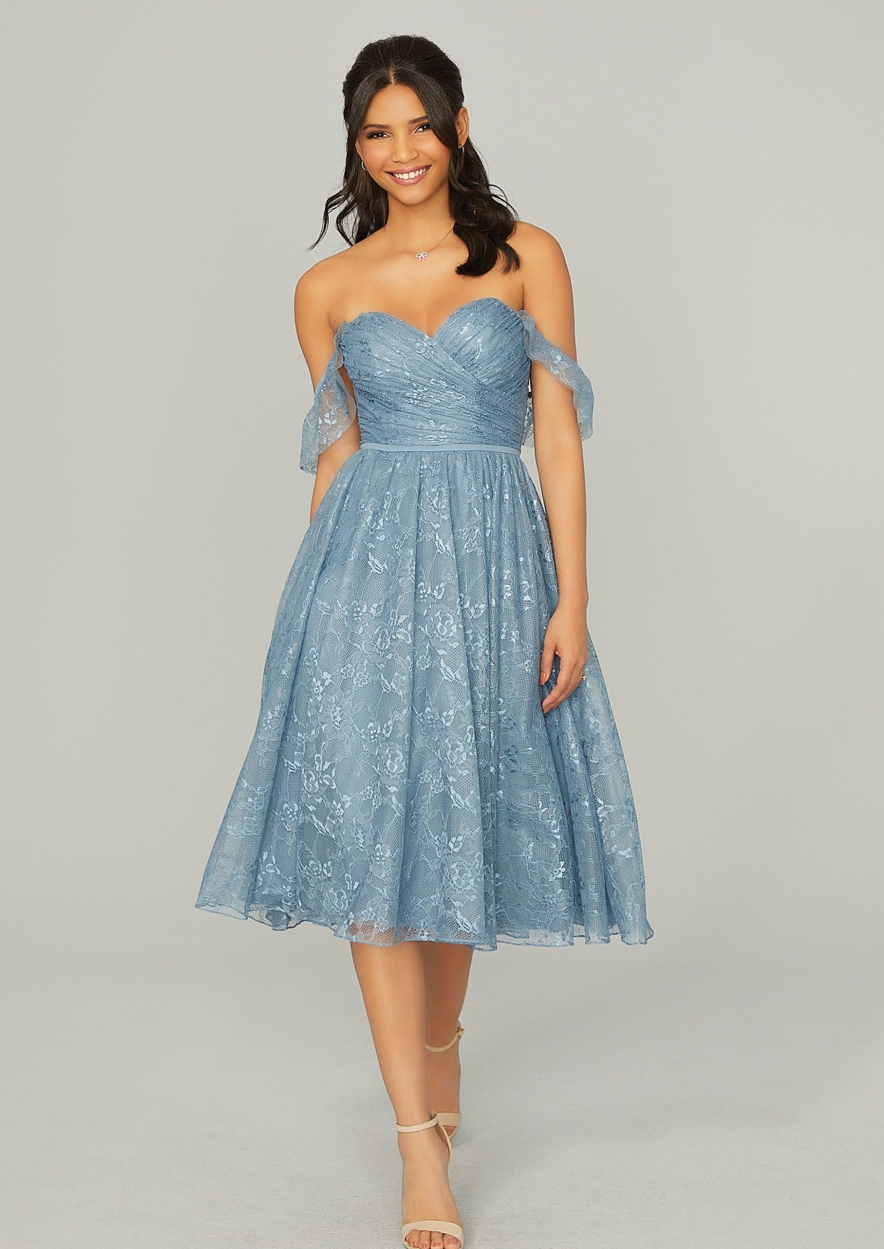 Full body front view of Morilee 21763