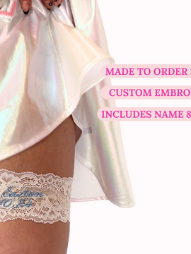 Personalized Garter - Something Blue