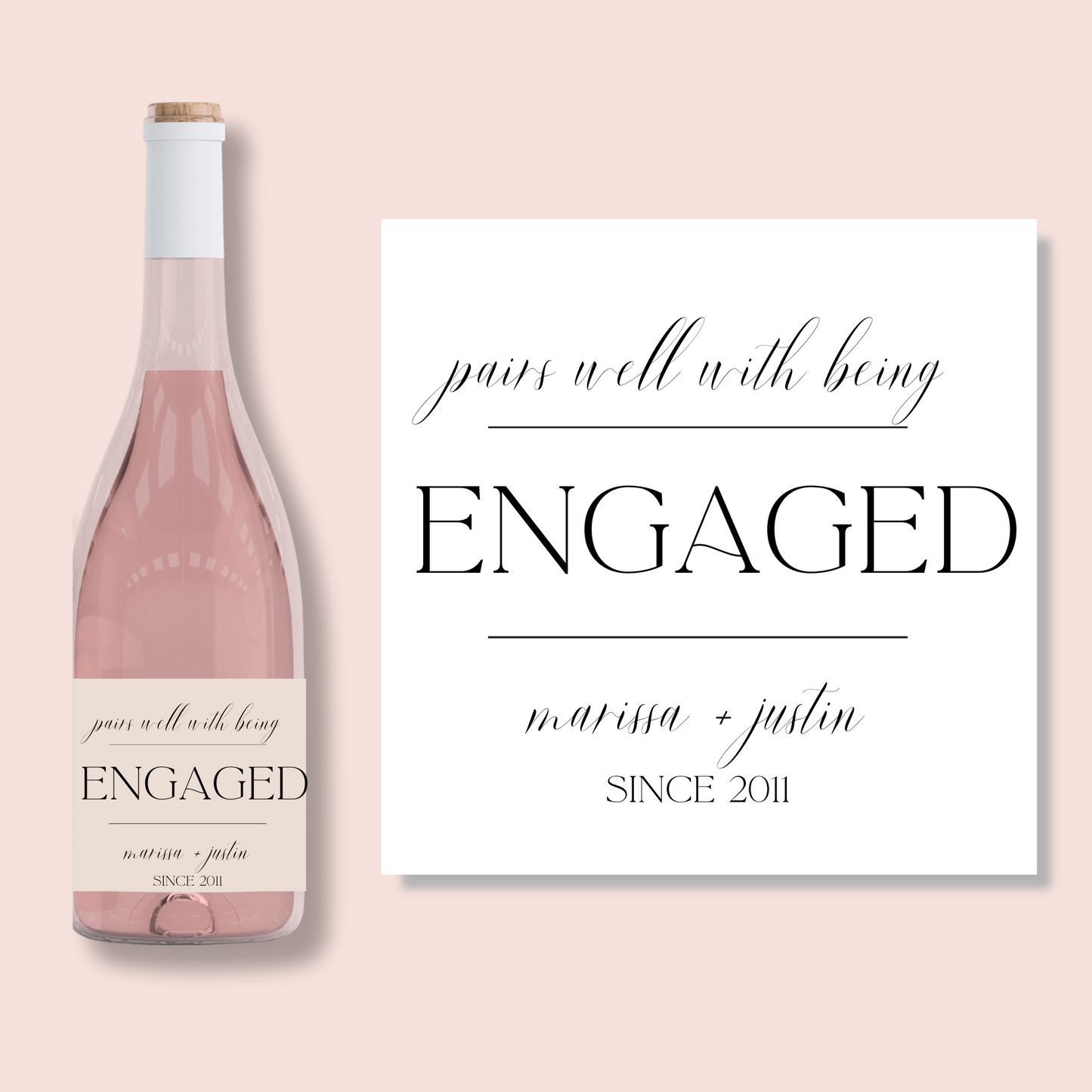 Classic Congratulations Wine Labels