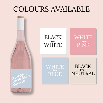 Classic Congratulations Wine Labels