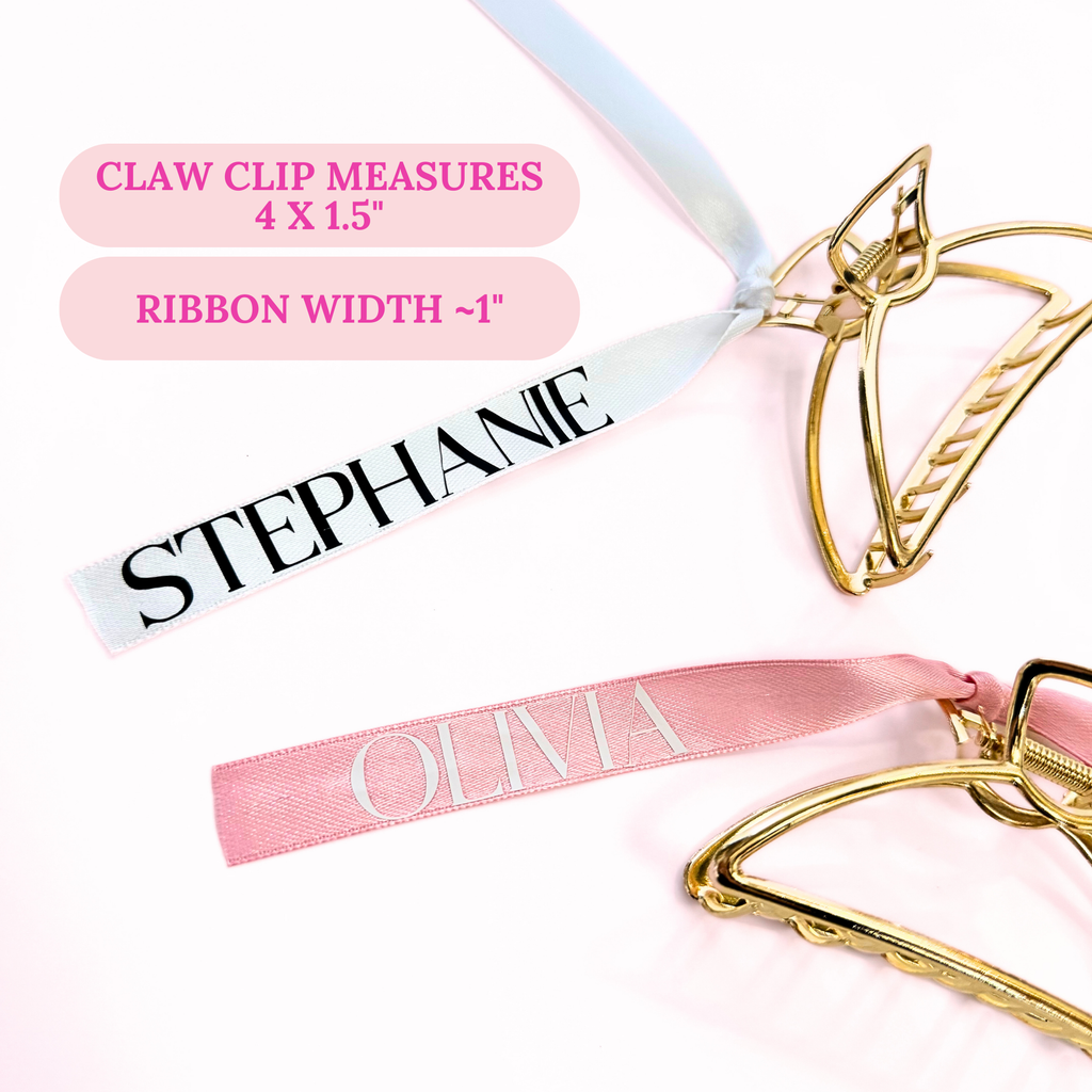 2 Custom claw clips with measurements