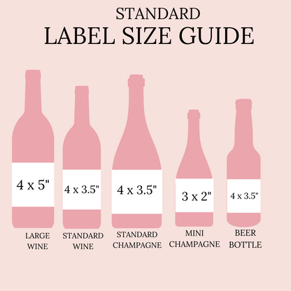 Classic Congratulations Wine Labels