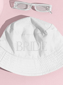 BRIDE Embroidered Bucket Hat