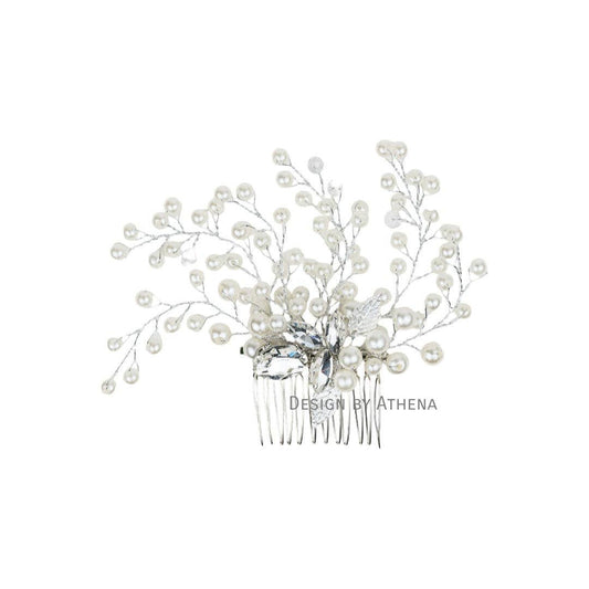 The "Fawn" -  Silver Bridal Hair Comb