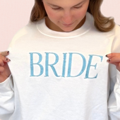 Something Blue Bride Crewneck