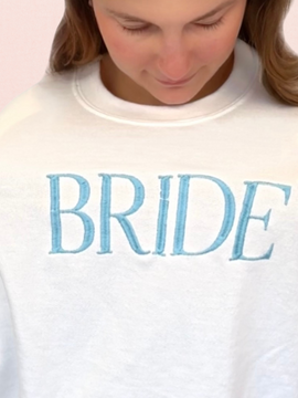 Something Blue Bride Crewneck