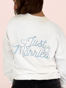 Just Married Crewneck - Something Blue