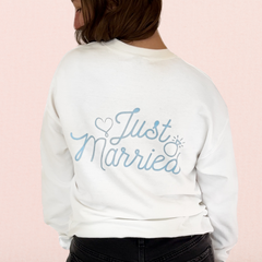 Just Married Crewneck - Something Blue