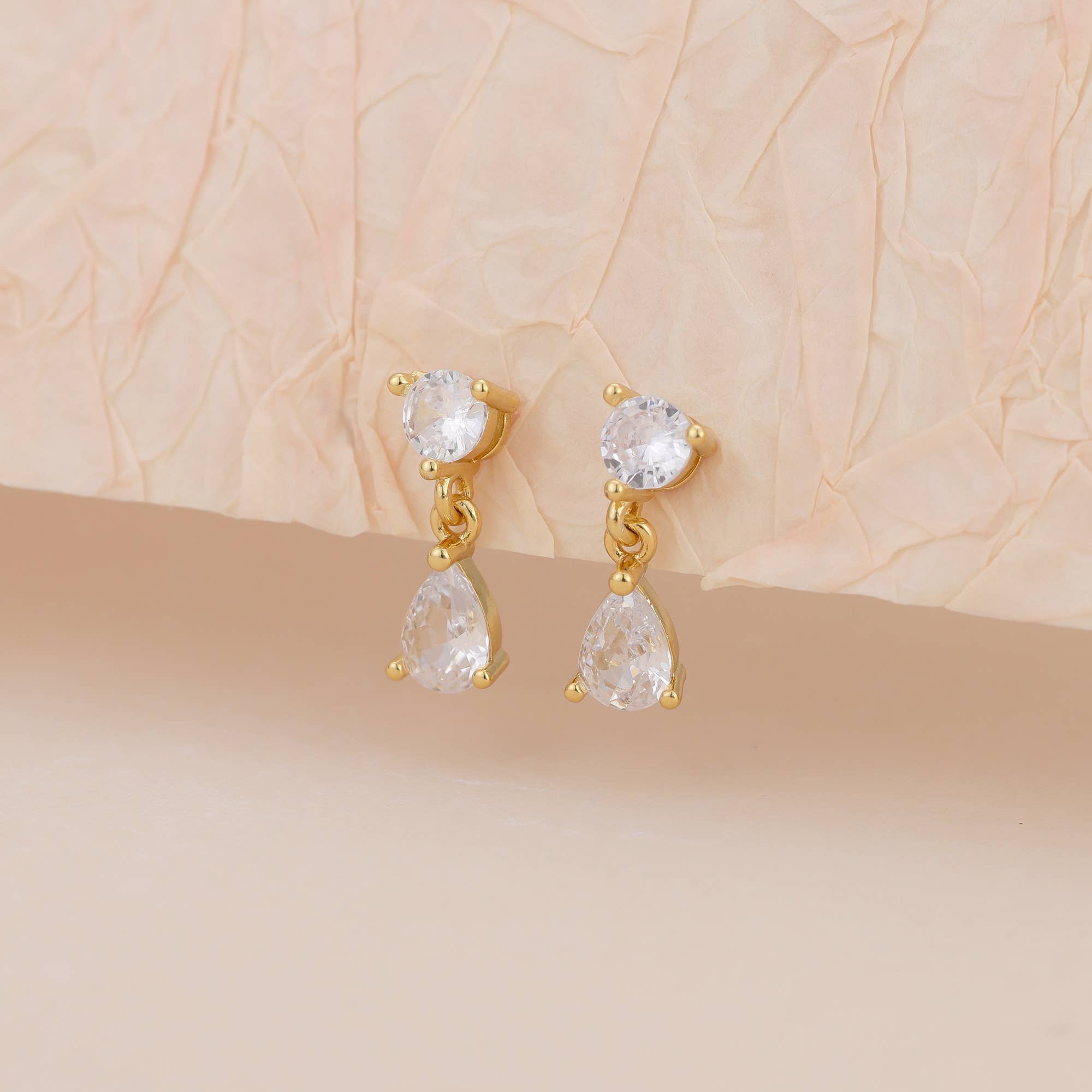 Diamond CZ Dangle Earring