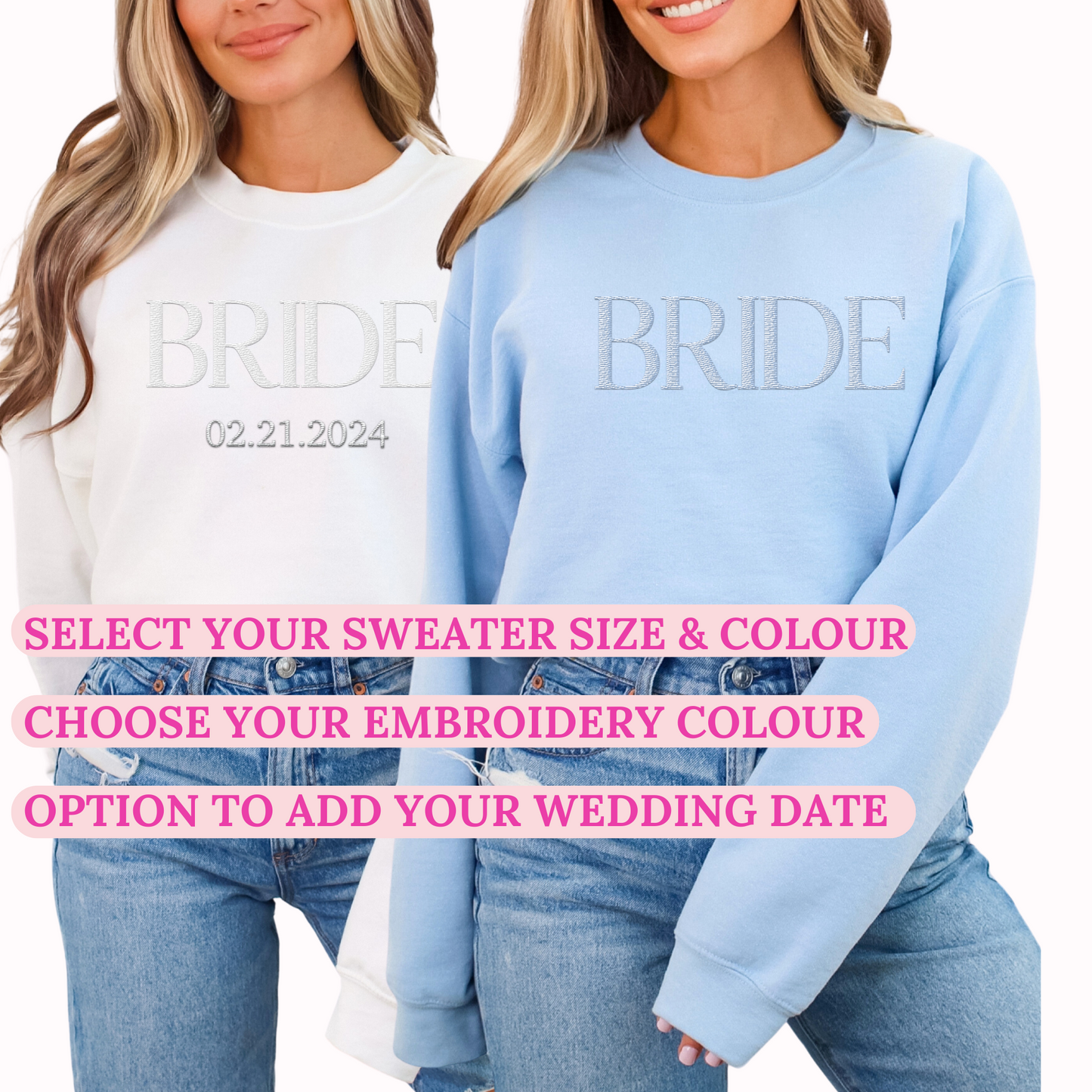 Something Blue Bride Crewneck