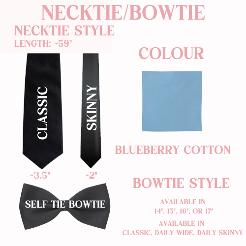 Necktie/bowtie options