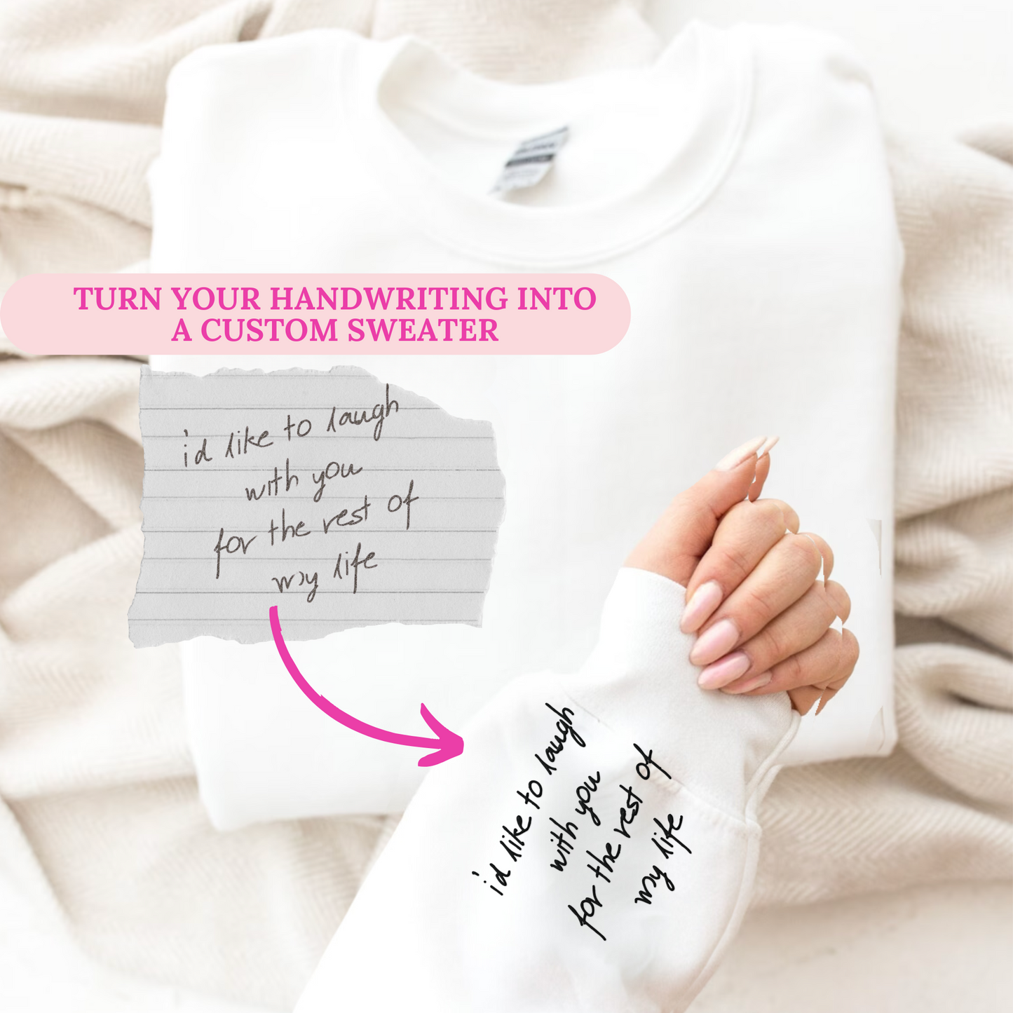 Custom Handwriting Crewneck