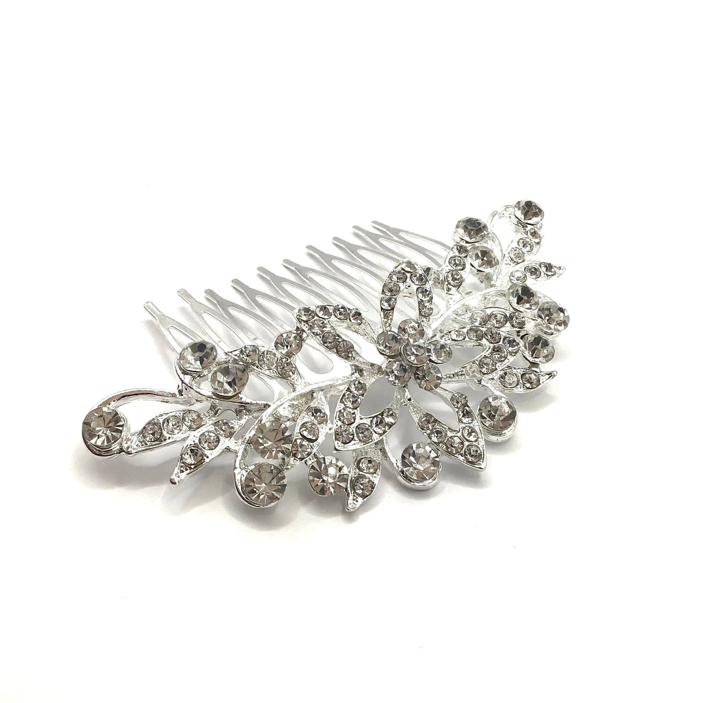 The "IvySilver Crystal Wedding Hair Comb