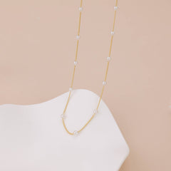 Pearl Minimalist Choker Necklace