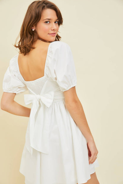 The "Elina" - Puff Sleeve Babydoll Dress