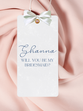 Bridesmaid Thank You Card Tag